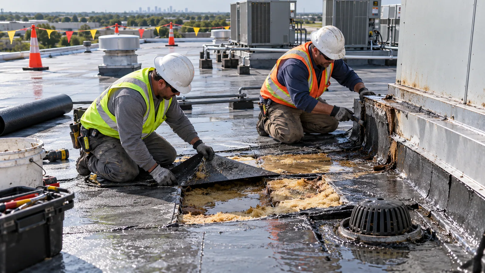 Commercial roof repair in Kent, WA Commercial roof repair in Kent, WA